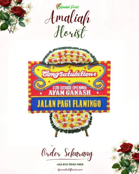 Sewa Papan Bunga Kampung Pisang